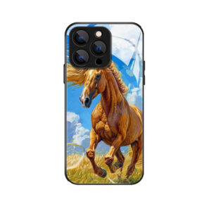 Majestätisches Pferd in iPhone 11 Pro Hülle im Weizenfeld