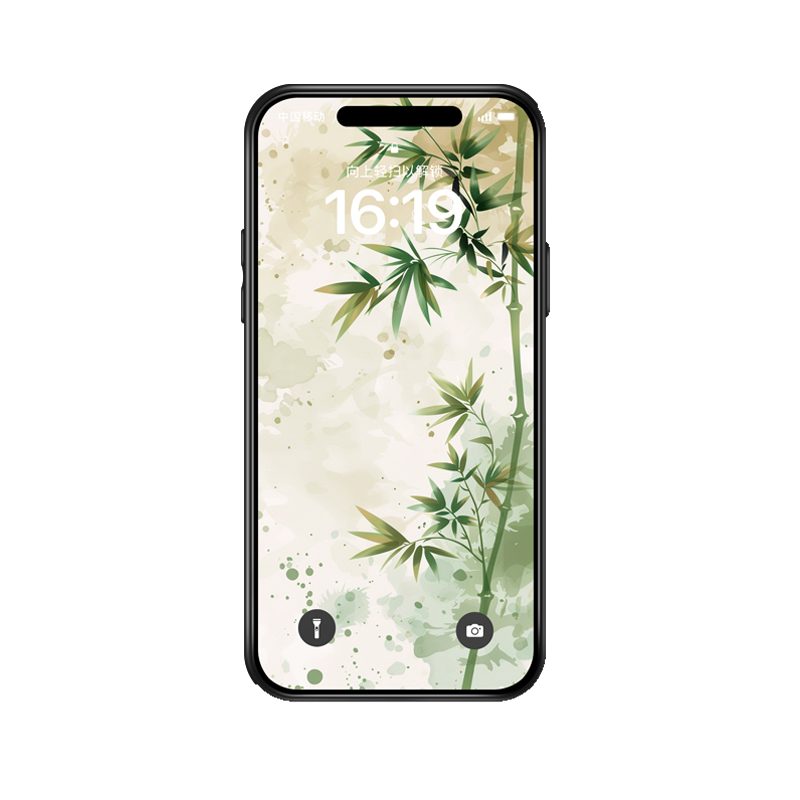 Elegante iPhone 13 Pro Max Hülle mit inspirierendem Bambus-Motiv – Bild 3