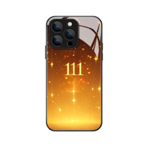 iPhone 15 Pro Max Hülle mit Engelszahl 111 und Sternen