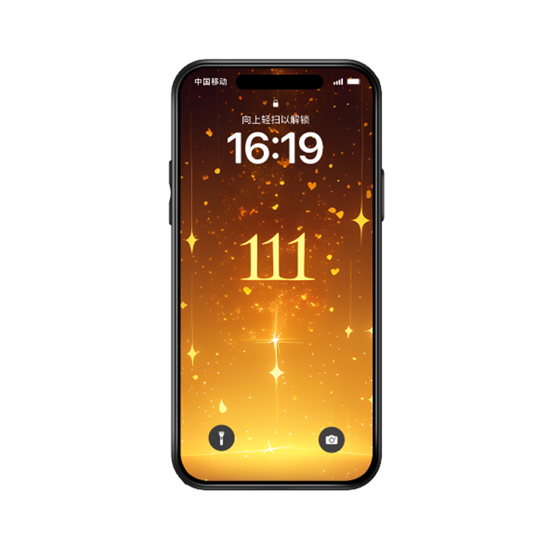 iPhone 15 Pro Max Hülle mit Engelszahl 111 und Sternen – Bild 3
