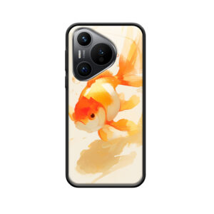 HUAWEI Pura 70 Pro Glas-Hülle mit Goldfisch: Eleganz und Traumhaftigkeit in Einem