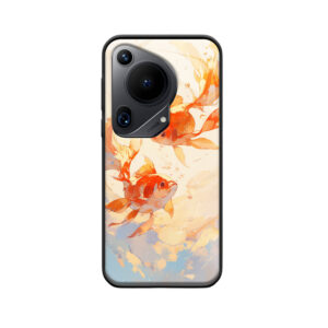 HUAWEI Pura 70 Ultra Glas-Hülle: Goldfische als Symbol für Lebensfreude und Eleganz