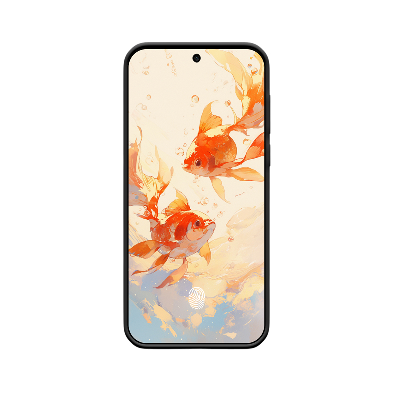 HUAWEI Pura 70 Ultra Glas-Hülle: Goldfische als Symbol für Lebensfreude und Eleganz – Bild 2