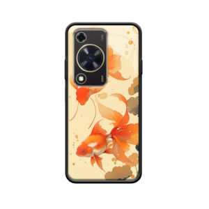 HUAWEI Nova Y72 Glas-Hülle: Goldfische - Ein Strahl Leben und Eleganz