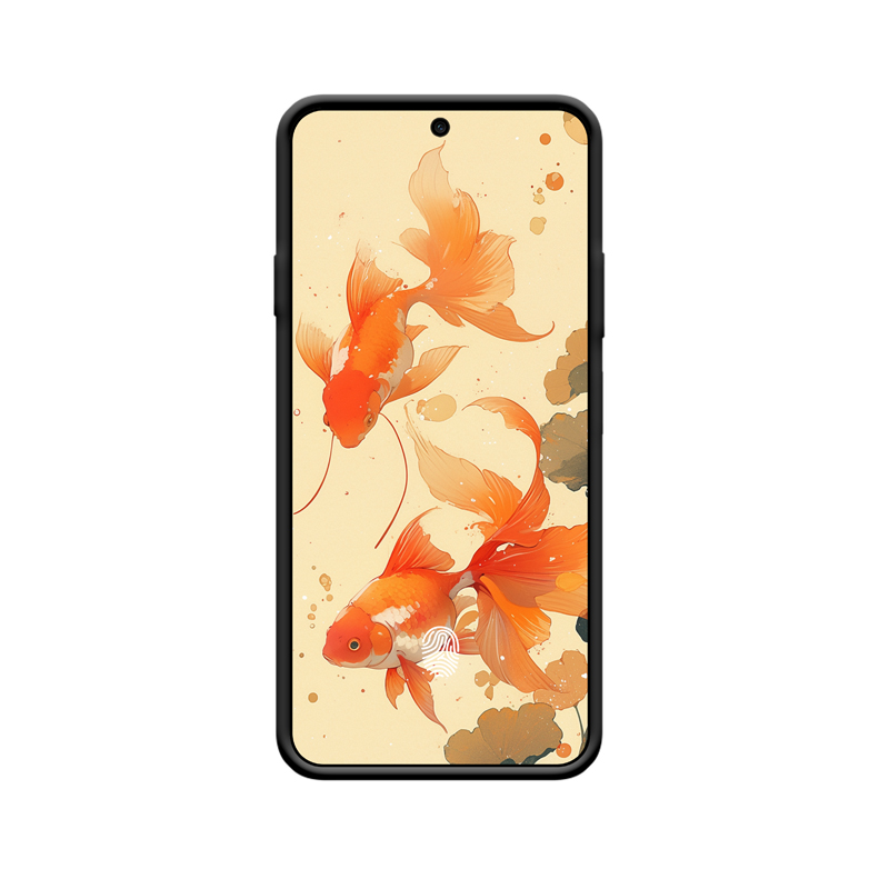 HUAWEI Nova Y72 Glas-Hülle: Goldfische - Ein Strahl Leben und Eleganz – Bild 2