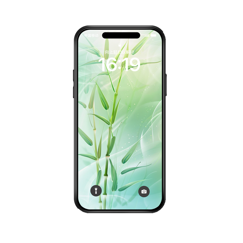 Elegante iPhone 13 Hülle: Bambusdesign mit Farbverlauf – Bild 3