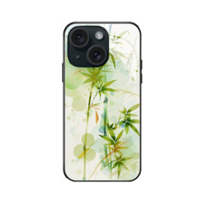 Elegante iPhone 14 Hülle im Bambusdesign