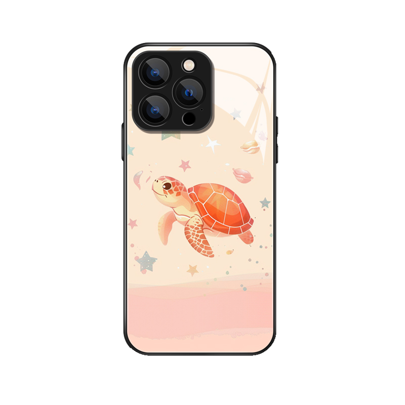 Süße Schildkröte im Traumhimmel für dein iPhone 15 Pro Max