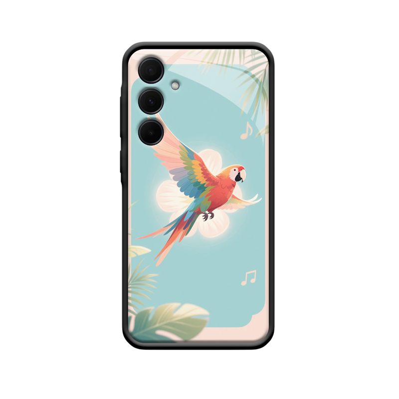 Samsung Galaxy A35 5G Case mit der Pracht des Papageies
