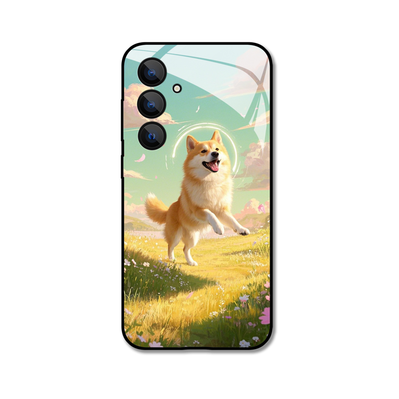 Samsung Galaxy S25 Plus Case mit fröhlichem Shiba
