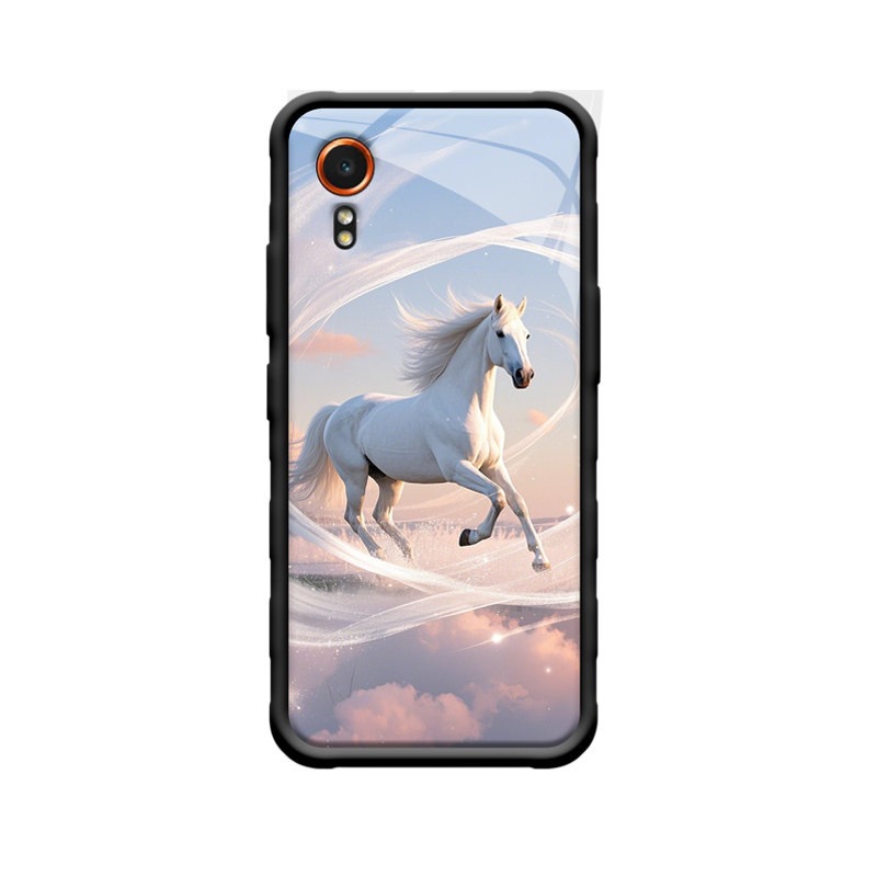 Samsung Galaxy XCover 7 Case: Weißes Pferd – Symbol für Stärke & Freiheit.