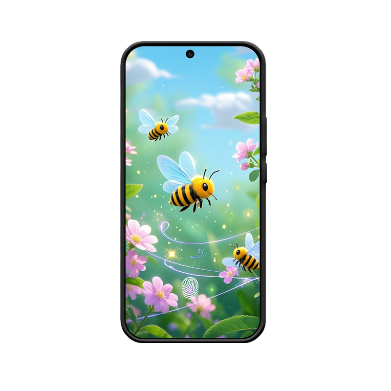 Schutzumhüllung für Huawei nova 13 mit farbenfrohen Bienenmotiven – Bild 2