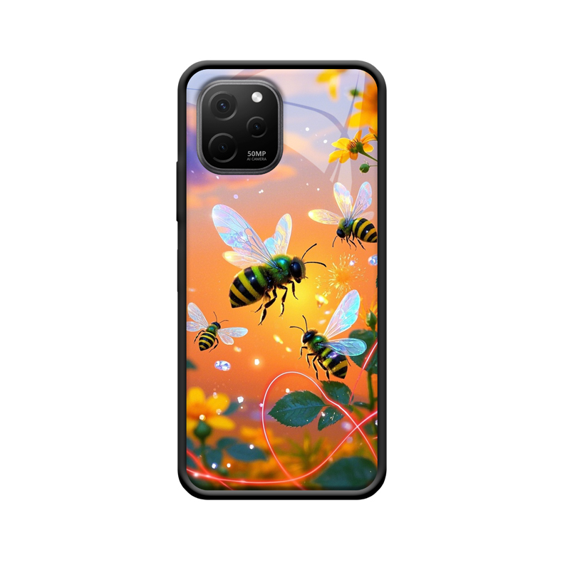 HUAWEI Nova Y61 Glas-Hülle: Bienen - Symbol der Arbeit und des Lebensfunks