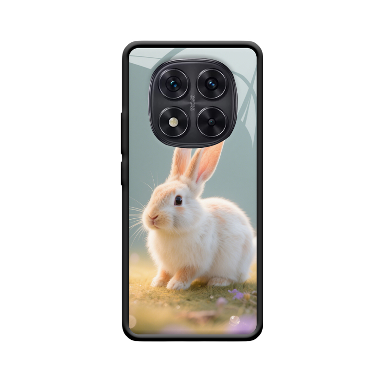 Redmi Note 14 Pro Hülle mit süßem Hasen: Frieden Positive Energie