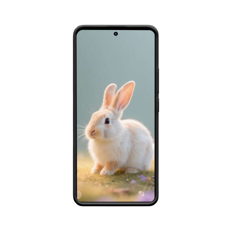 Redmi Note 14 Pro Hülle mit süßem Hasen: Frieden Positive Energie – Bild 2