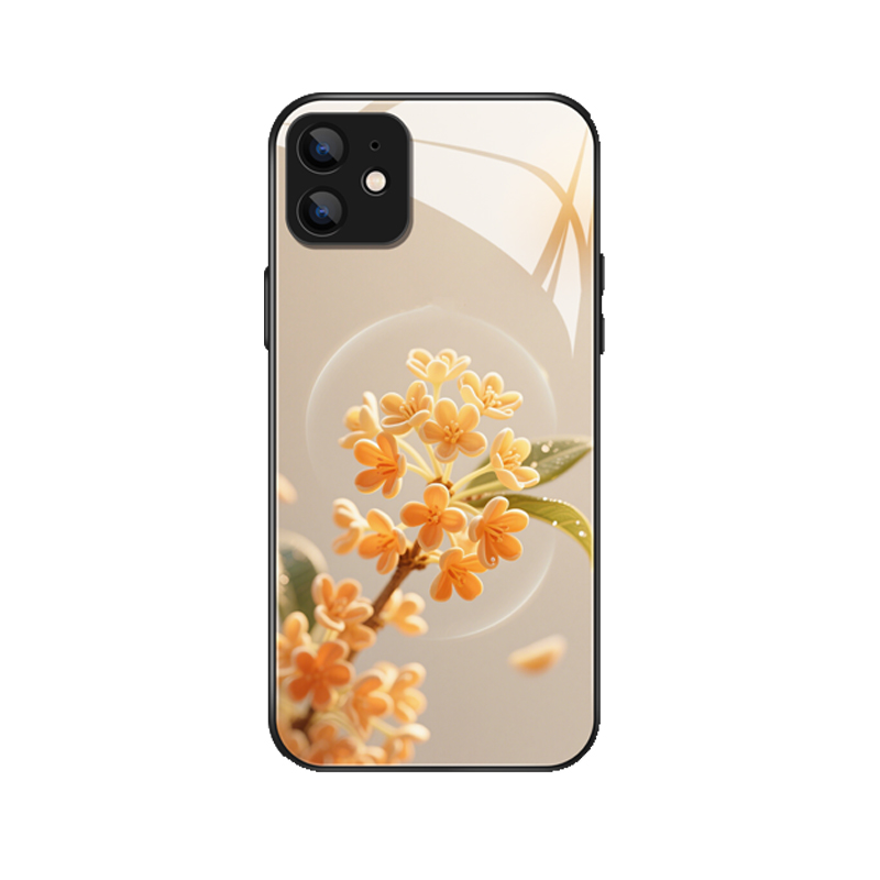 Duftende Eleganz: iPhone 12 Mini Hülle mit dem Zauber der Osmanthusblüte