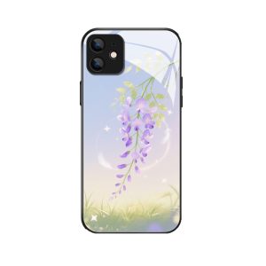 Verführerische Pracht: Die iPhone 12 Hülle mit traumhaftem Glyzinien-Design