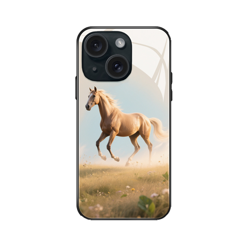 Energie und Freiheit: Die iPhone 13 Hülle im majestätischen Design des galoppierenden Hengstes