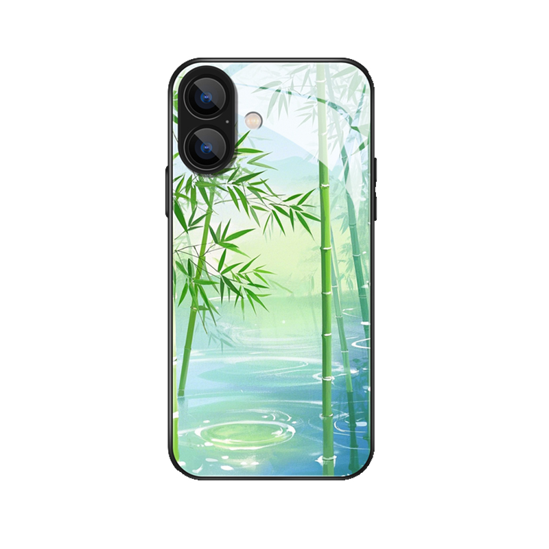 Elegante iPhone 16 Hülle mit Bambus-Motiv