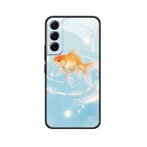 Eleganz des Wassers: Galaxy S22 Plus Hülle mit Goldfisch