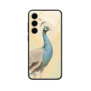 Elegante Galaxy S24+ Hülle mit Pfau
