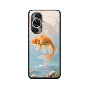 Stil und Glück für dein Huawei Nova 11 Pro: Die Goldfisch-Hülle