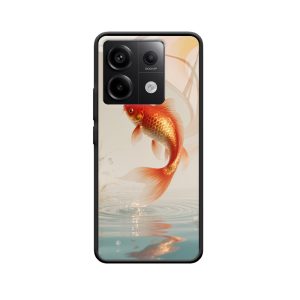 Spritzige Eleganz: Die Redmi Note 13 5G Hülle mit dem zauberhaften Goldfisch-Design