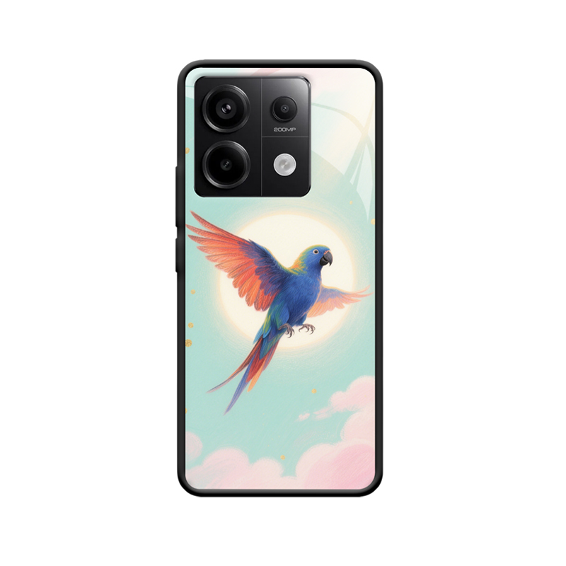 Die lebendige Farbenpracht des Papageis: Entdecken Sie die Redmi Note 13 Pro 5G Hülle
