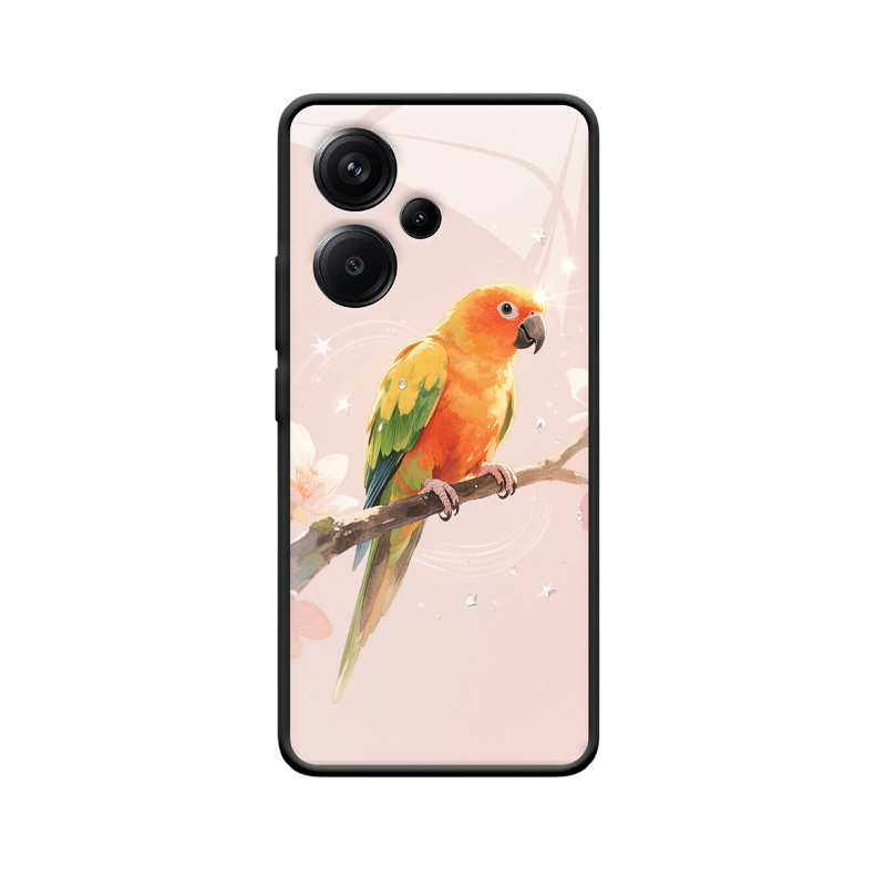 Die zauberhafte Eleganz des Papageis: Entdecken Sie die Redmi Note 13 Pro Plus 5G Hülle