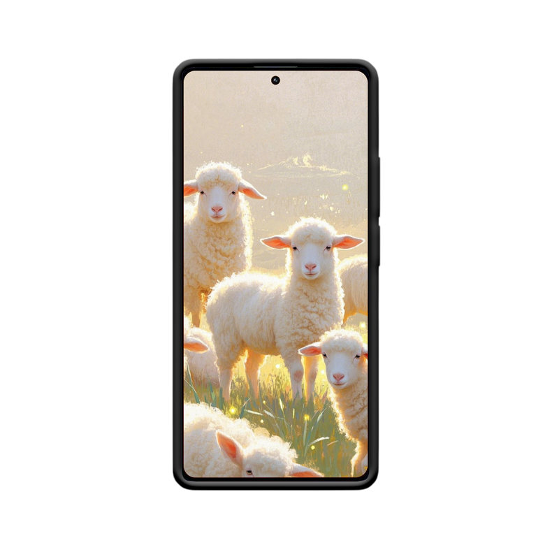 Die sanfte Präsenz der Schafe: Entdecken Sie die Redmi Note 13 Pro Hülle – Bild 2