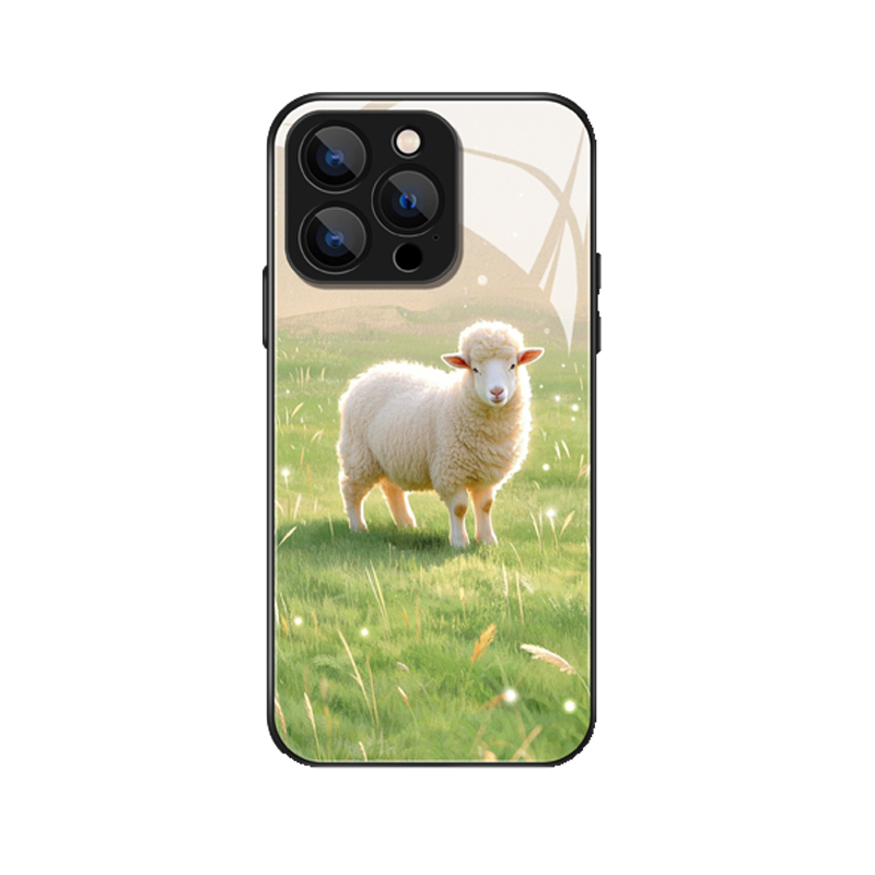 Feng Shui iPhone 15 Pro Max Hülle: Schaf für Harmonie