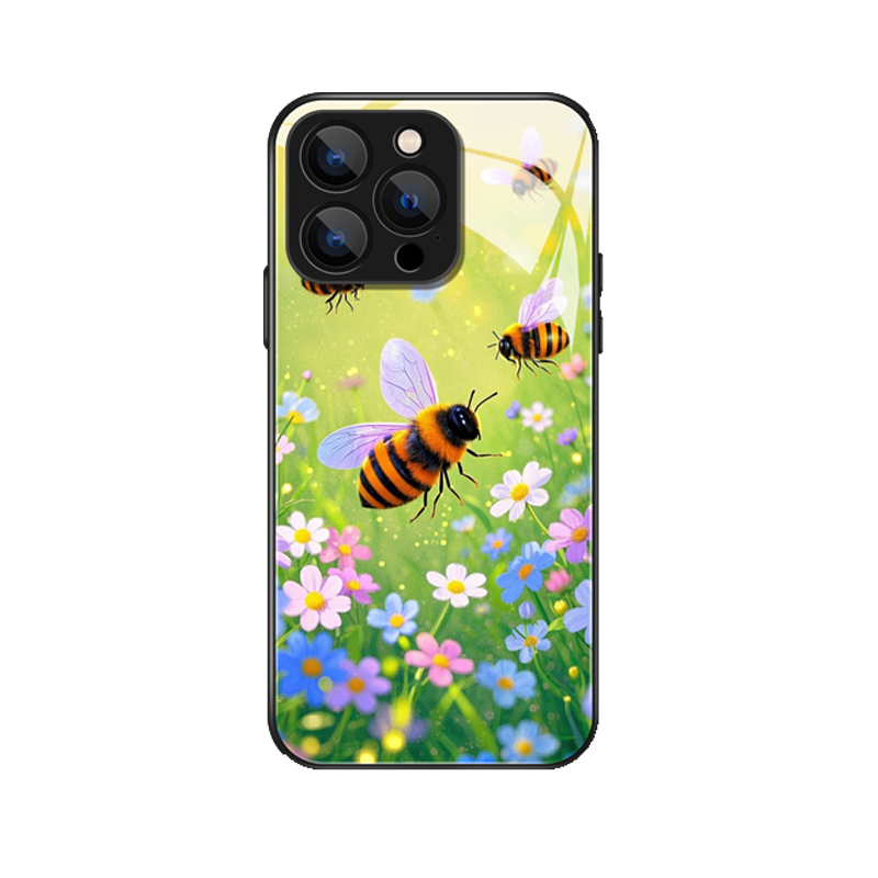 Lebendige Natur: Die iPhone 16 Pro Max Hülle mit dem fröhlichen Bienendesign