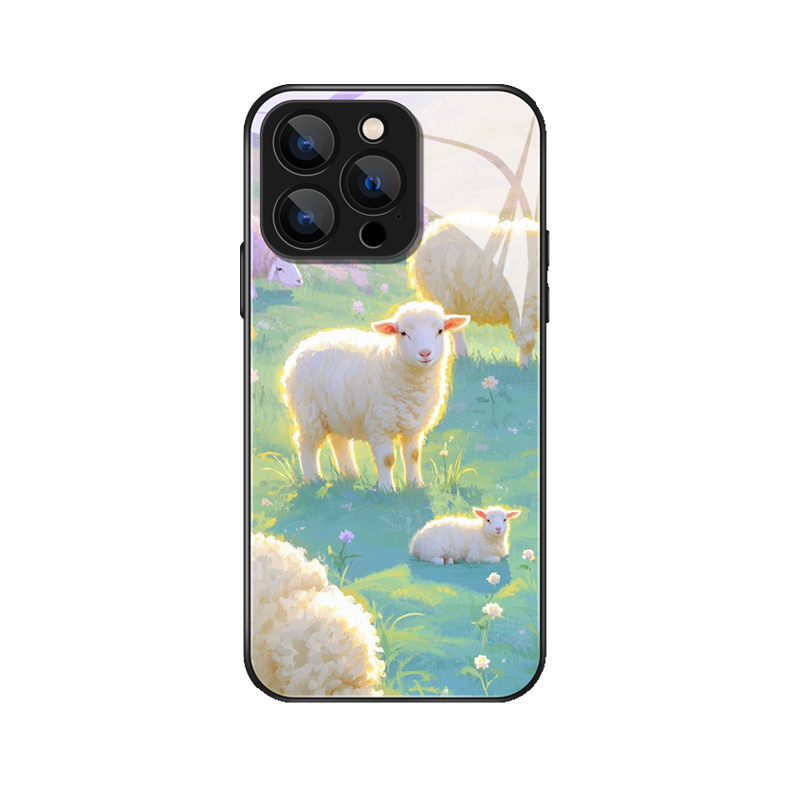 Harmonisches Landleben: Die iPhone 16 Pro Hülle mit dem friedlichen Schafdesign