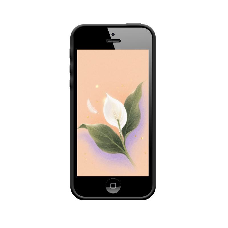 Traumhafte Designs: iPhone 5 Hülle mit Spathiphyllum – Bild 2