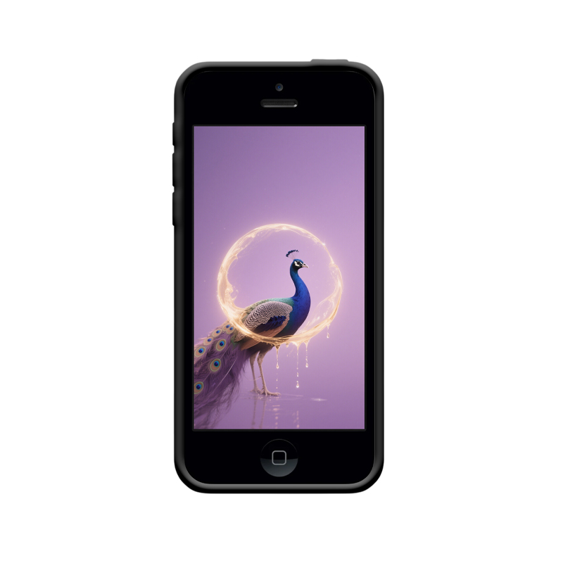 Die Schönheit der Natur: iPhone 5C Hülle mit Pfau-Design – Bild 2