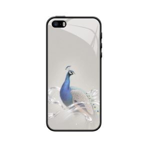Anmut & Achtsamkeit – iPhone 5S Hülle mit Pfau-Energie