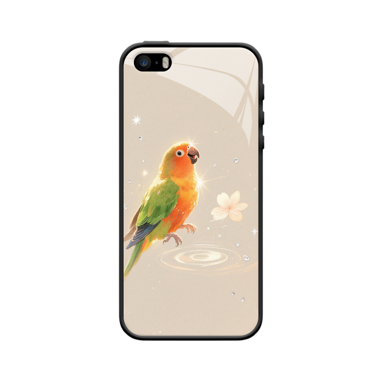 Entdecken Sie die lebendige Symbolik der Papageien mit unserer iPhone 5S Hülle
