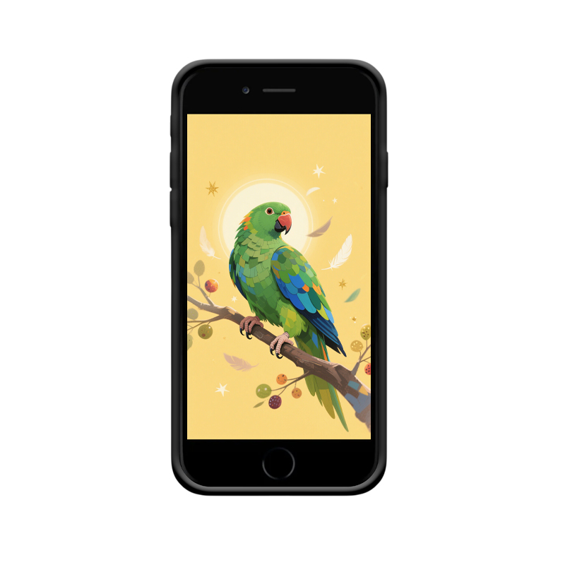 Glücksbringer auf Ihrem Handy: Die Papagei-Hülle für iPhone 6 – Bild 2