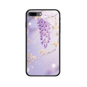 iPhone 8 Plus Hülle mit lila Glyzinie – voller Harmonie