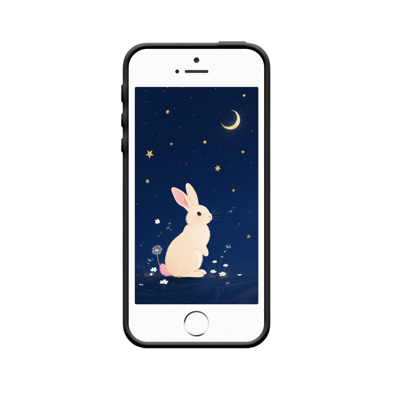 Der Zauber des Kaninchens - iPhone SE (2016) Hülle mit Feng Shui Bedeutung – Bild 2