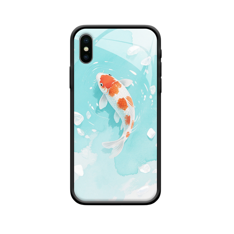 Lebensfreude und Schutz: Koi Karpfen Hülle für das iPhone X