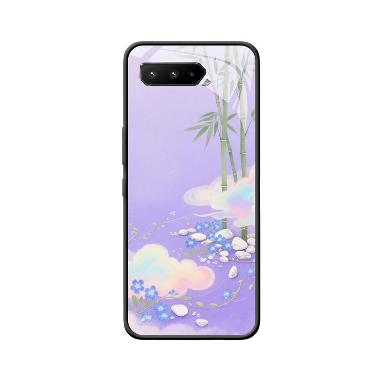 ASUS ROG Phone 5s Hülle: Zarter Bambuszauber - Eleganz und Poesie