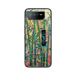 ASUS ROG Phone 6 Pro Hülle: Bambusimpressionen - Farbenfrohe Eleganz und Kraft