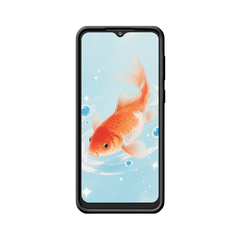 Galaxy A03 Core Hülle: Verspielte Goldfische im sanften Wasser – Bild 2