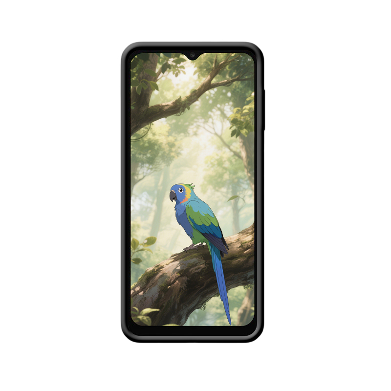 Farbenspiel der Natur – Galaxy A04s Hülle mit Papageienstil – Bild 2