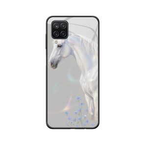 Galaxy A12 Nacho Case: Eleganter Schutz, inspiriert von einem weißen Pferd