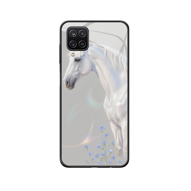 Galaxy A12 Nacho Case: Eleganter Schutz, inspiriert von einem weißen Pferd