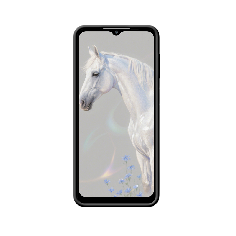 Galaxy A12 Nacho Case: Eleganter Schutz, inspiriert von einem weißen Pferd – Bild 2