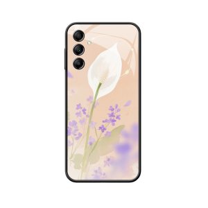 Galaxy A14 Hülle: Schutz und Harmonie mit weißer Spathiphyllum