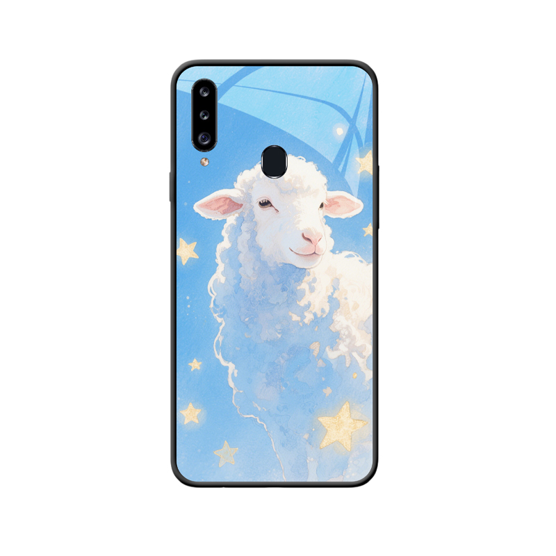 Sanfte Energie und Stil – Galaxy A20s Hülle mit Schäfchen